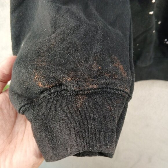 Gildan Sweatshirt Men Size XL Athleisure Crew neck Pullover Black and White - Picture 10 of 14